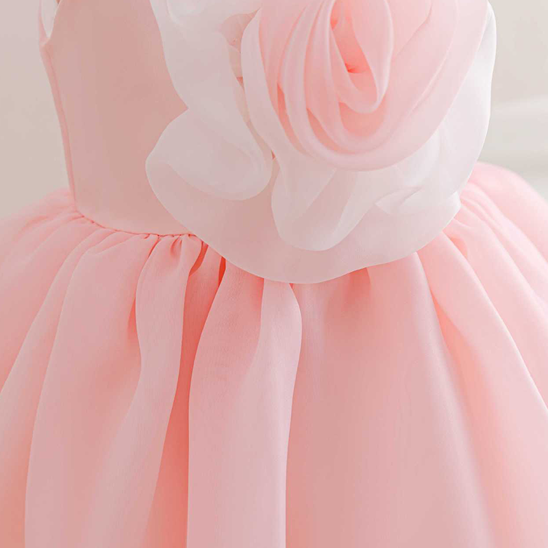 Satin & Organza Sleeveless Mid-long Dresses - image 6