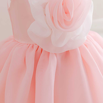 Satin & Organza Sleeveless Mid-long Dresses - image 6