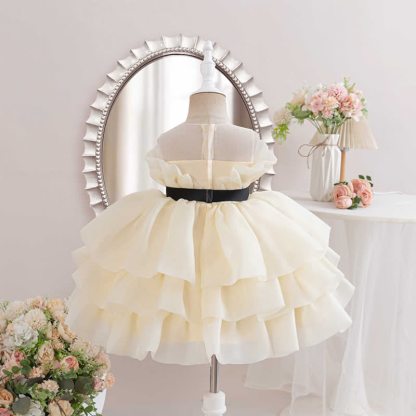 Organza Bow Sleeveless Mid-long Dresses - image 11