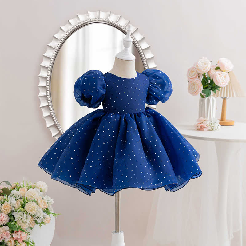 Organza  Short Sleeve Mid-long Dresses - image 2