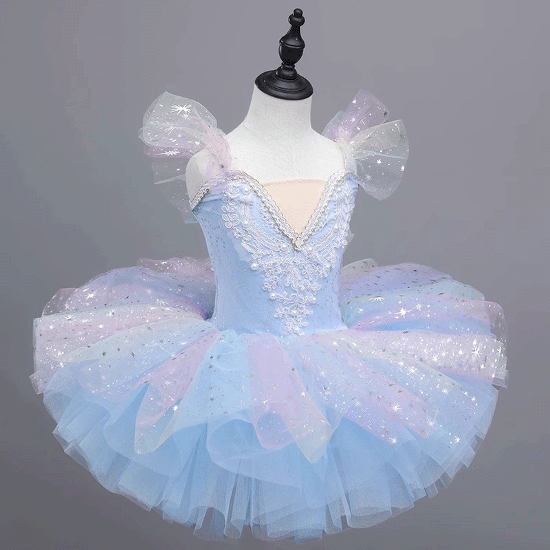 [Archive Sale] Mesh Folds Stamped Silver Ballet Sleeveless Midi Dresses - image 2