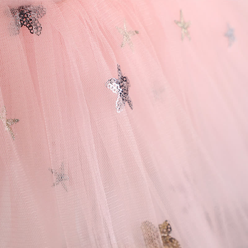 Sequins Ballet Short Sleeve Short Dresses - image 8