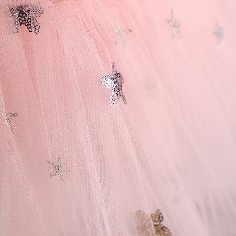 Sequins Ballet Short Sleeve Short Dresses - image 8