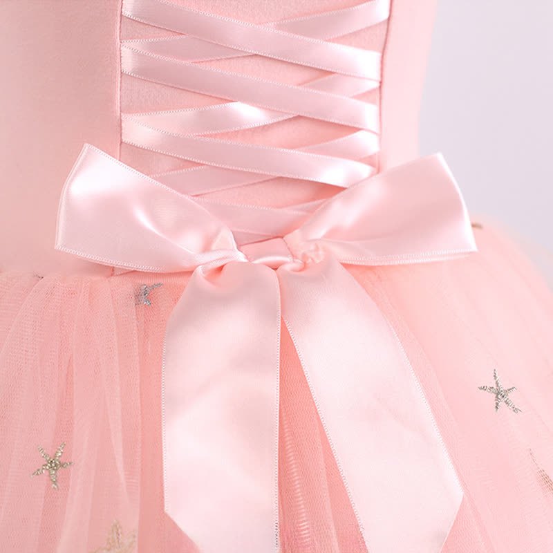 Sequins Ballet Short Sleeve Short Dresses - image 7