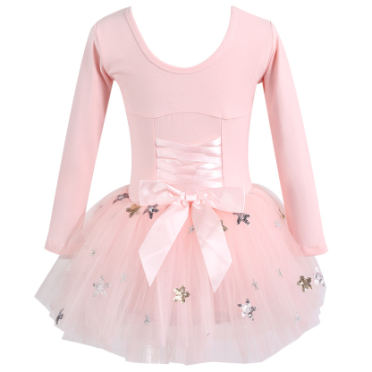 Sequins Ballet Short Sleeve Short Dresses - image 5