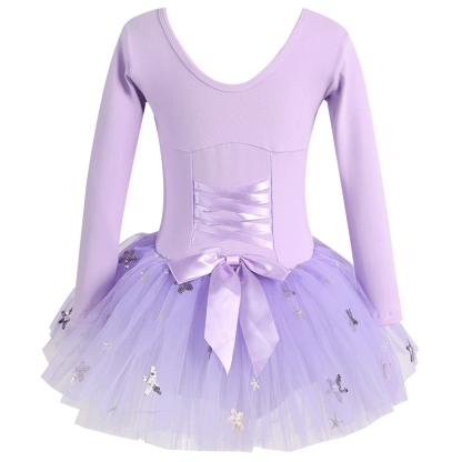 Sequins Ballet Short Sleeve Short Dresses - image 11