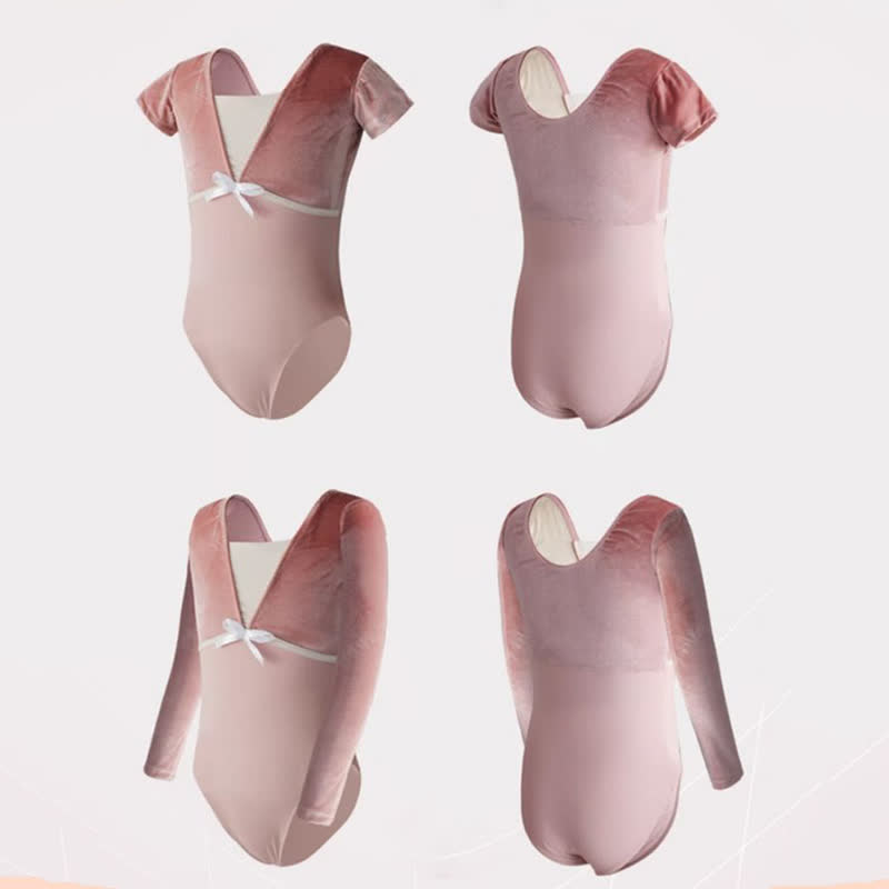 Bow Ballet Long Sleeve Shorts Two-piece Set - image 7