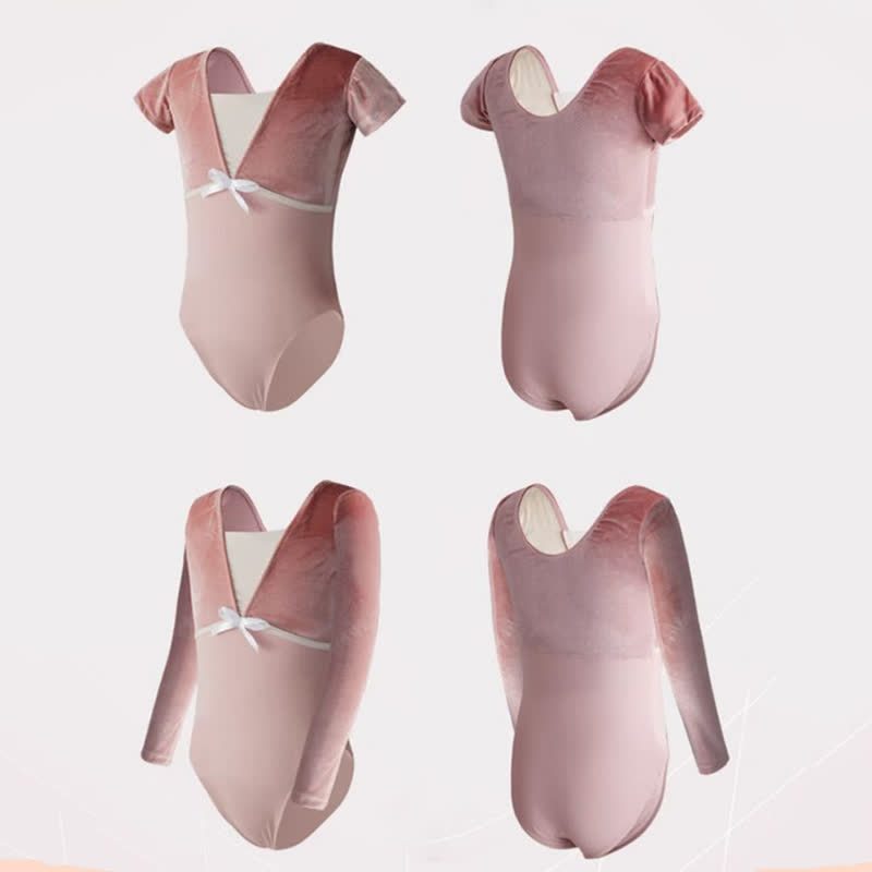 Bow Ballet Long Sleeve Shorts Two-piece Set - image 7