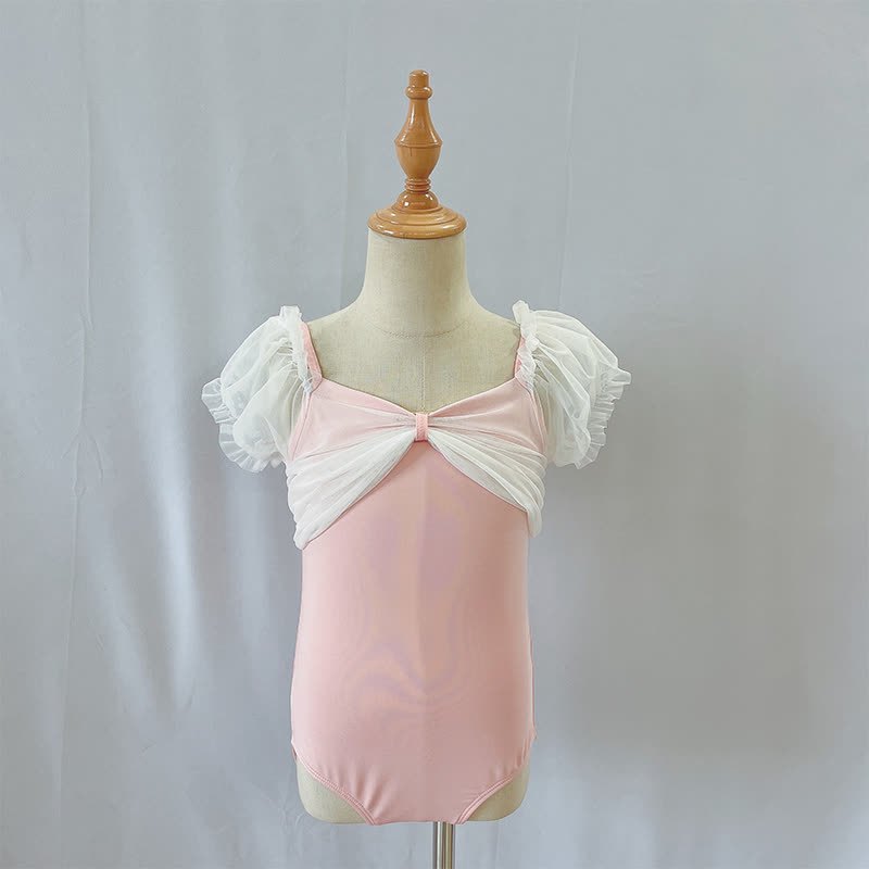 Ballet Puff Sleeve Short Dresses - image 7