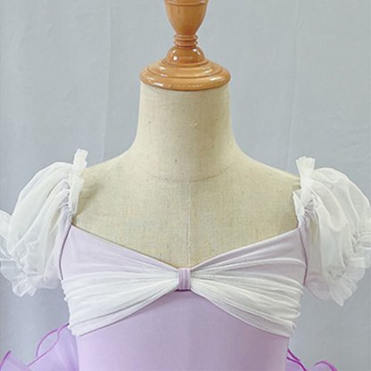 Ballet Puff Sleeve Short Dresses - image 3