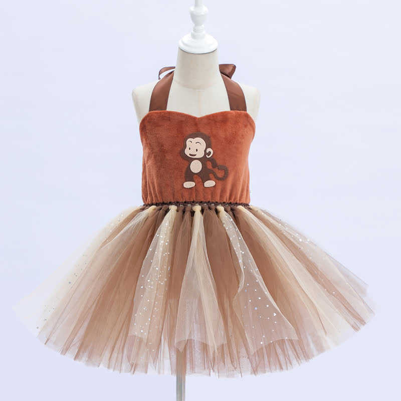 Velvet & Mesh Ballet Sleeveless Short Dresses - image 2