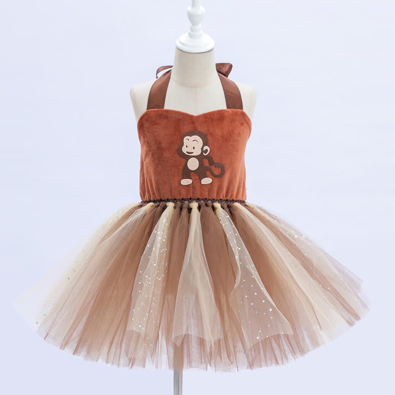 Velvet & Mesh Ballet Sleeveless Short Dresses - image 2