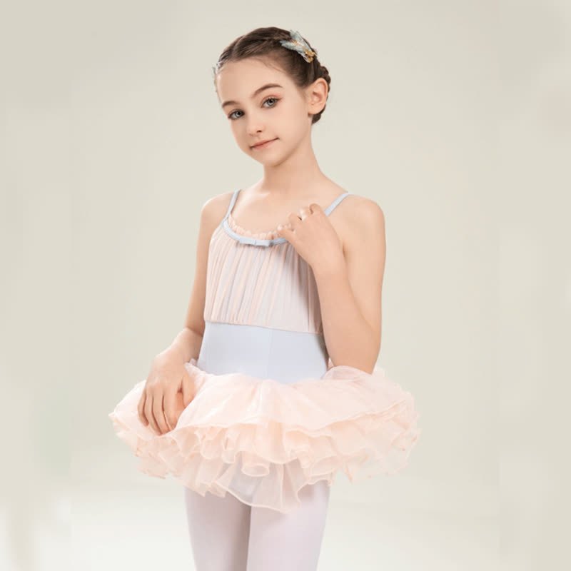 Mesh Ballet Sleeveless Short Two-piece Set - image 2