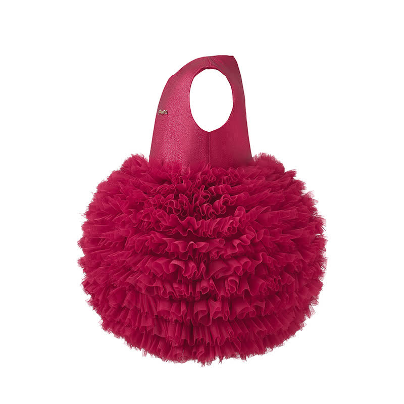 Twill & Mesh  Sleeveless Mid-long Dresses - image 21