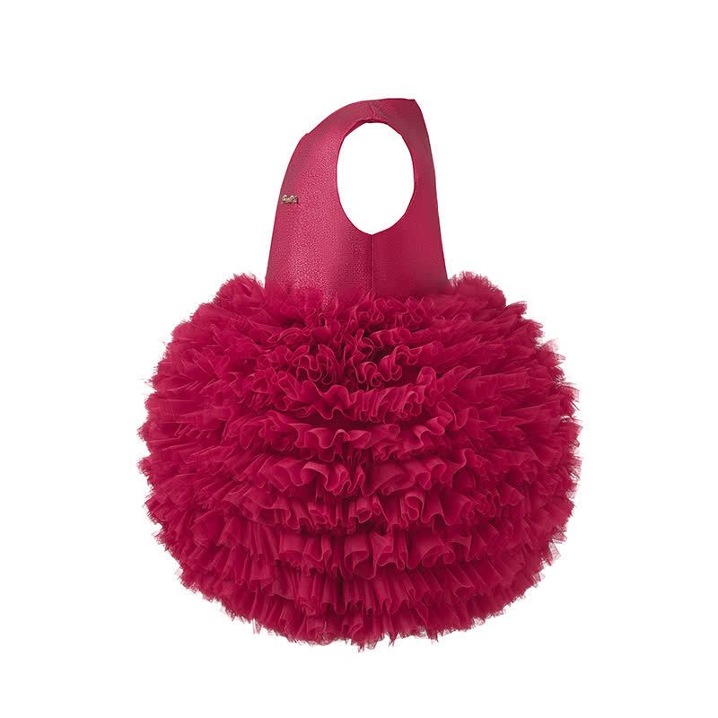 Twill & Mesh  Sleeveless Mid-long Dresses - image 21