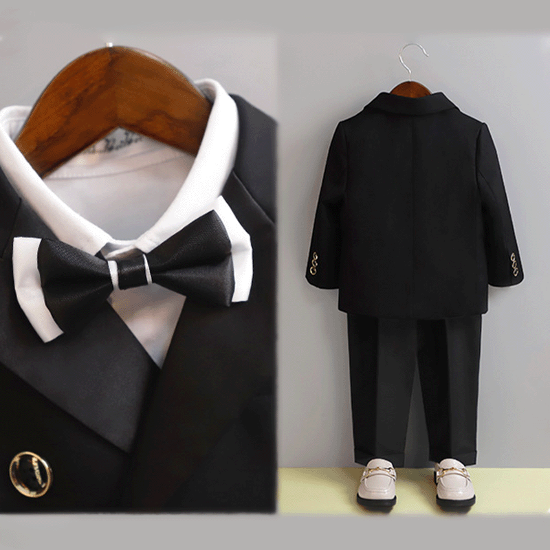 Cotton-blend  Long Sleeve 5-piece Formal Suit - image 12