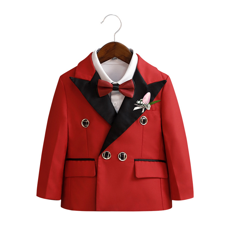 Cotton-blend  Long Sleeve 5-piece Formal Suit - image 8