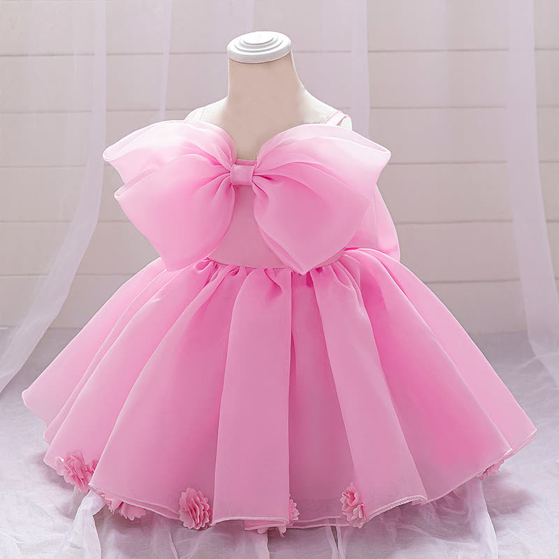 Organza Bow Rosette Maxi Dresses - image 11