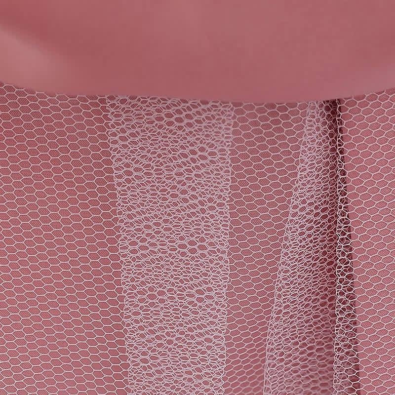 Mesh Rosette Maxi Dresses - image 9