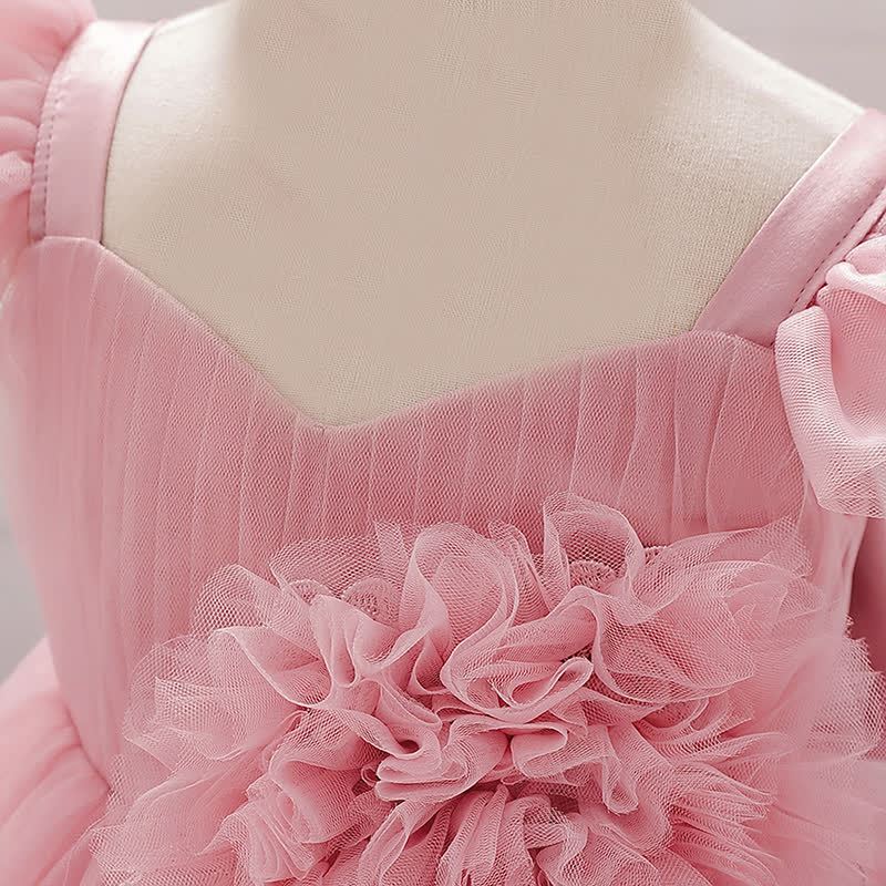 Mesh Rosette Maxi Dresses - image 4