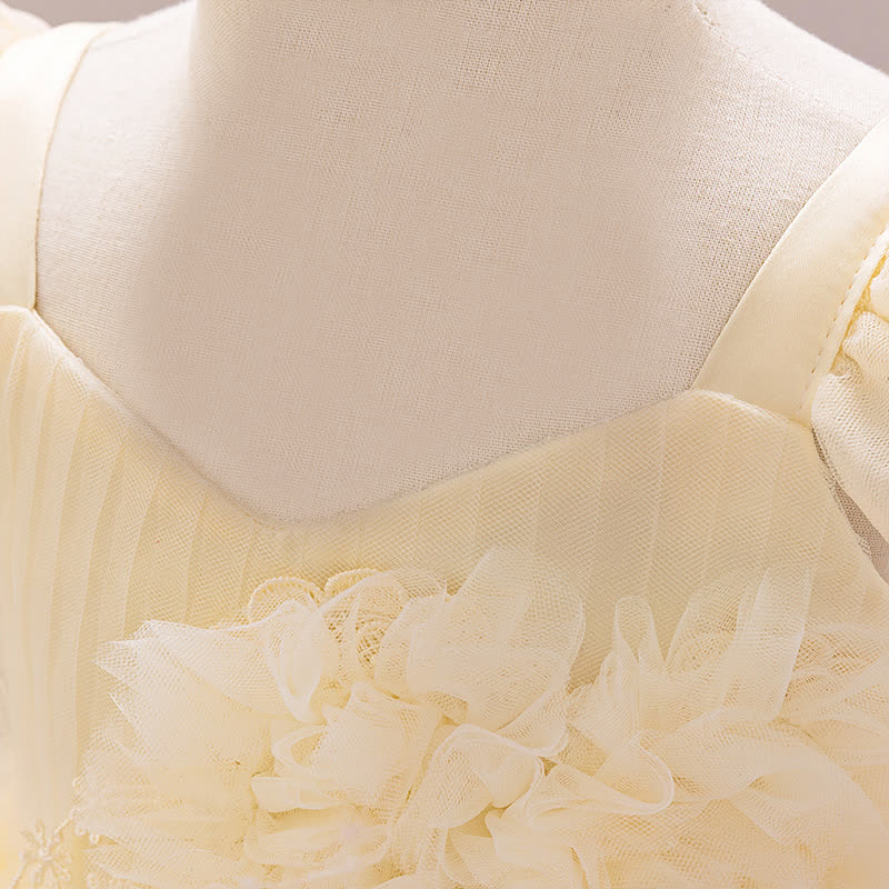 Mesh Rosette Maxi Dresses - image 13