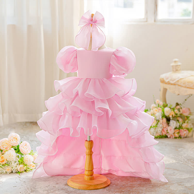 [Archive Sale] Mesh Bow Short Sleeve Maxi Dresses - image 2