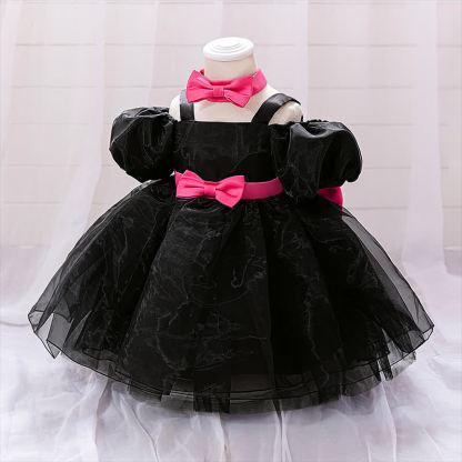 Mesh Bow Short Sleeve Maxi Dresses - image 10