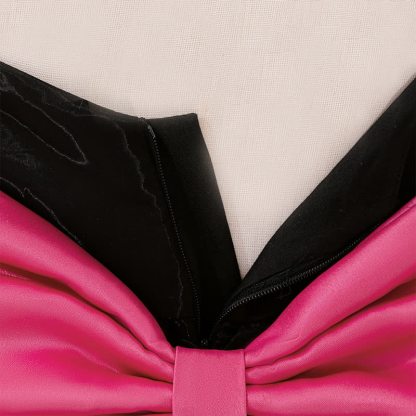 Mesh Bow Short Sleeve Maxi Dresses - image 15