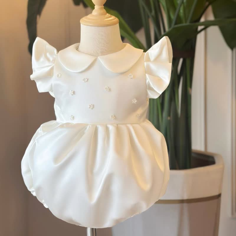 Chemical Fiber Blend Imitation Pearls Cap Sleeve Crop Bodysuit - image 2