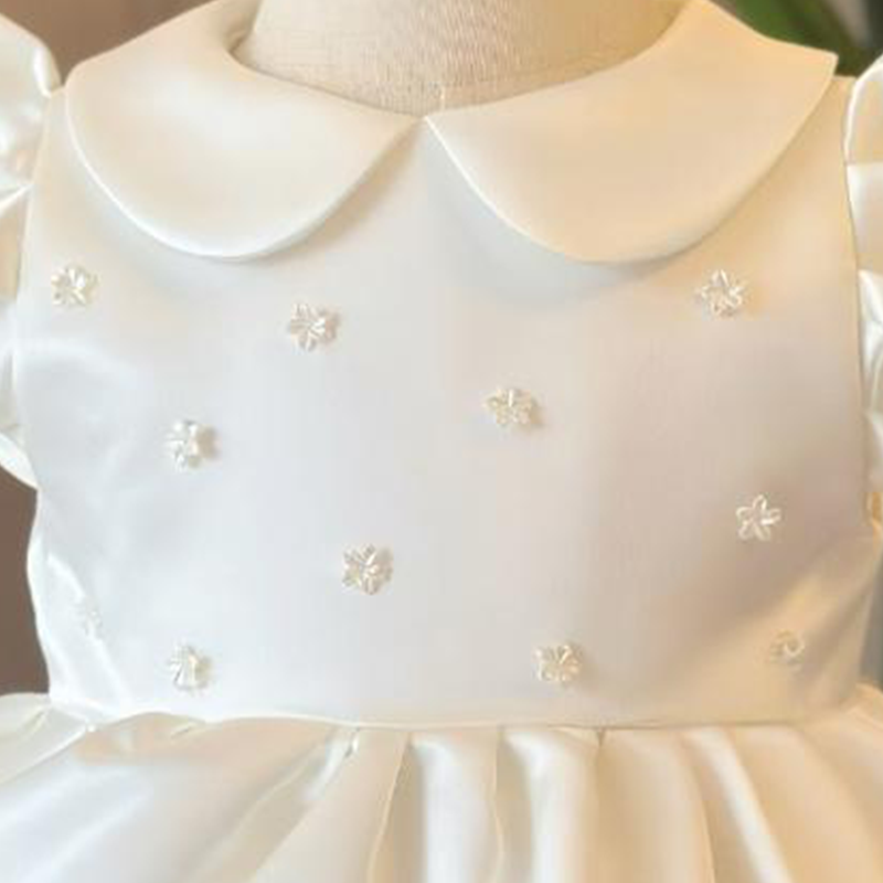 Chemical Fiber Blend Imitation Pearls Cap Sleeve Crop Bodysuit - image 3
