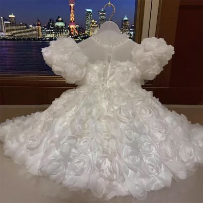 Chemical Fiber Blend Rosette Sleeveless Midi Dresses - image 4