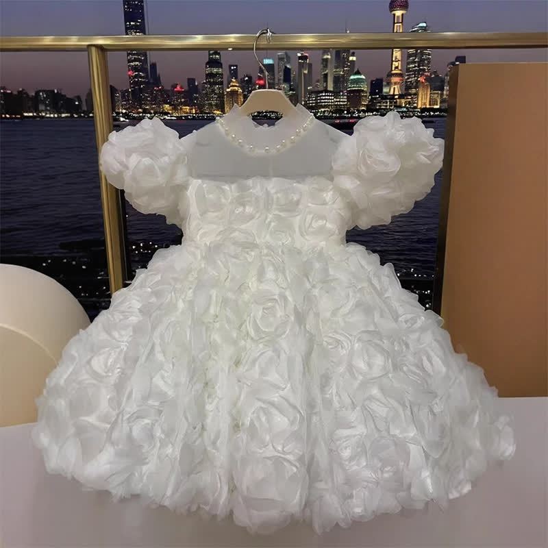 Chemical Fiber Blend Rosette Sleeveless Midi Dresses - image 3