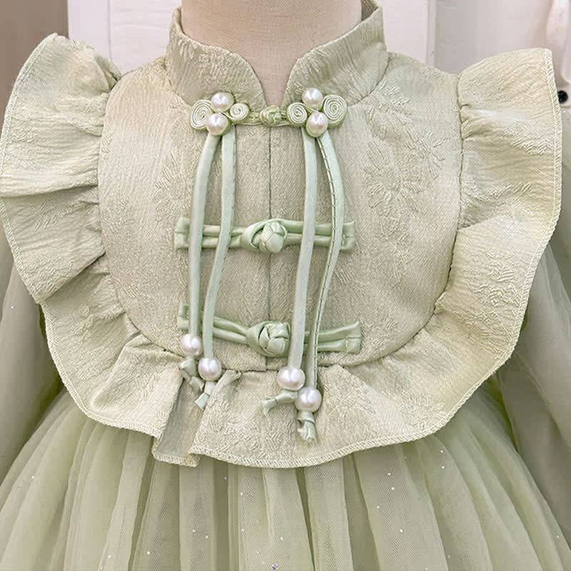 Mesh Split Joint Long Sleeve Midi Dresses - image 4