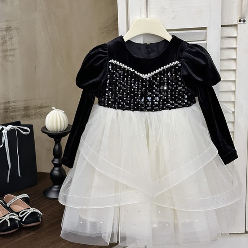 [Archive Sale] Pleuche Sequins Long Sleeve Midi Dresses - image 2