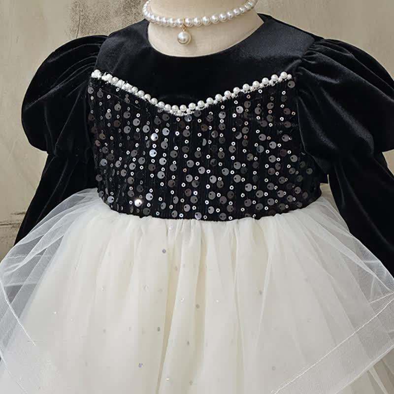 [Archive Sale] Pleuche Sequins Long Sleeve Midi Dresses - image 4