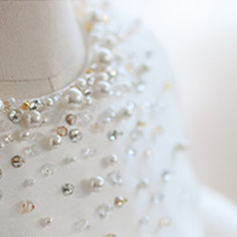 Chemical Fiber Blend Imitation Pearls Bow Sleeveless Mid-long Dresses - image 29