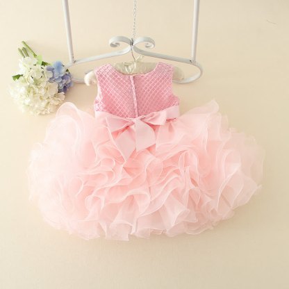 Mesh Folds Bow Sleeveless Midi Dresses - image 9