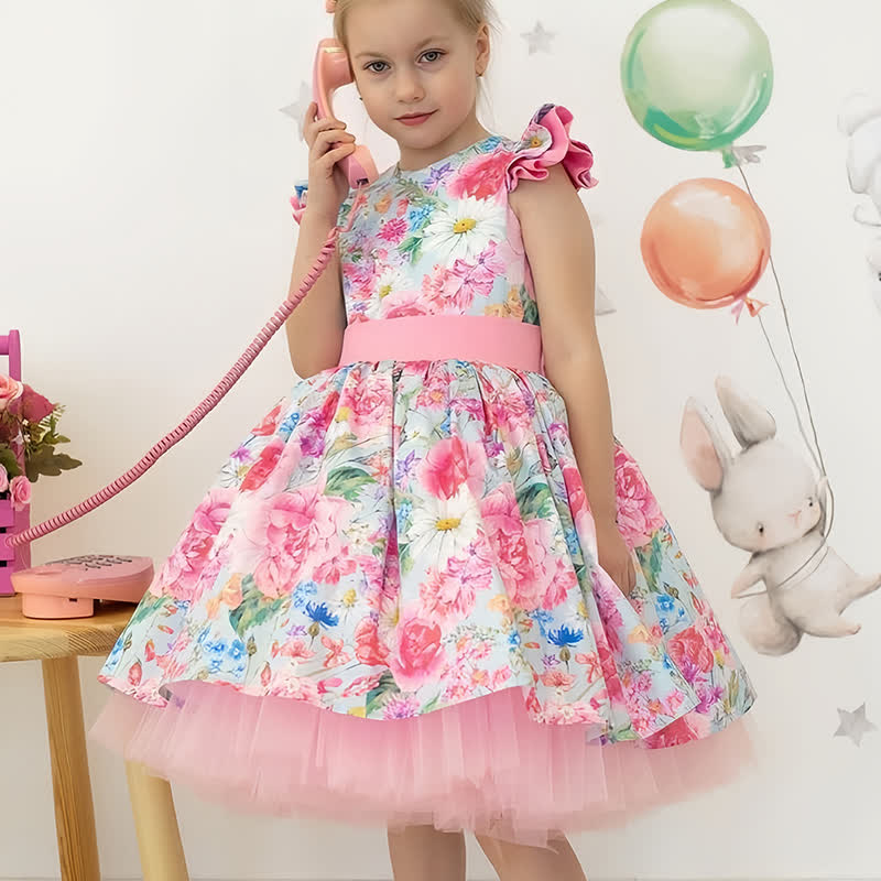 Satin Folds  Bow Sleeveless Midi Dresses - image 2