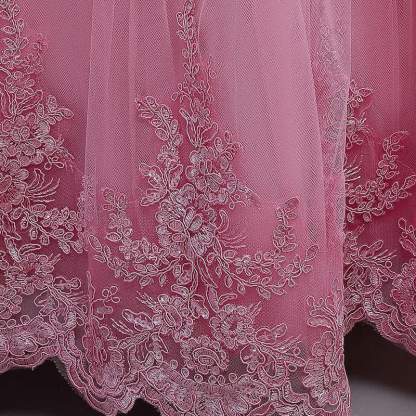 Mesh Lace Bow Sleeveless Maxi Dresses - image 10