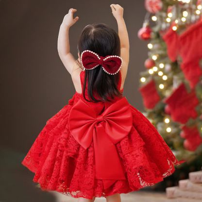 Lace Bow Sleeveless Midi Dresses - image 6