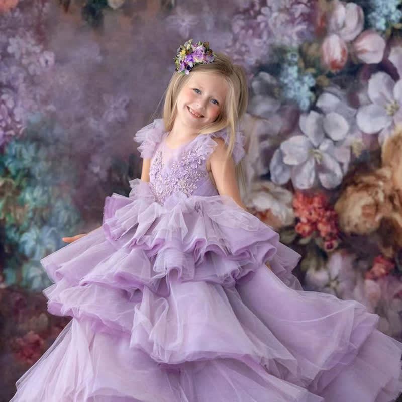 Mesh Folds Rosette Sleeveless Maxi Dresses - image 8