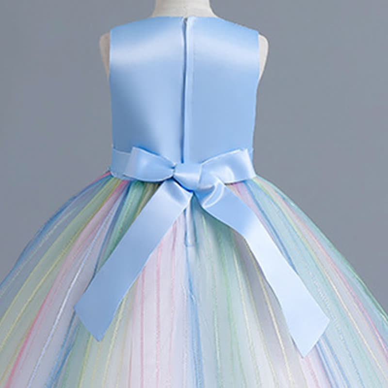 Chemical Fiber Blend Stitching Lace Sleeveless Maxi Dresses - image 13