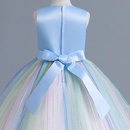 Chemical Fiber Blend Stitching Lace Sleeveless Maxi Dresses - image 13