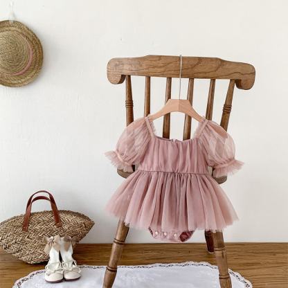 Mesh Bow Folds Short Sleeve Crop Bodysuit - image 1