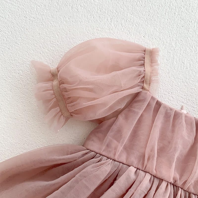 Mesh Bow Folds Short Sleeve Crop Bodysuit - image 6