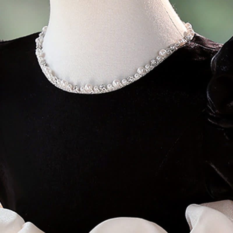 Velvet Folds Short Sleeve Mid-long Dresses - image 10