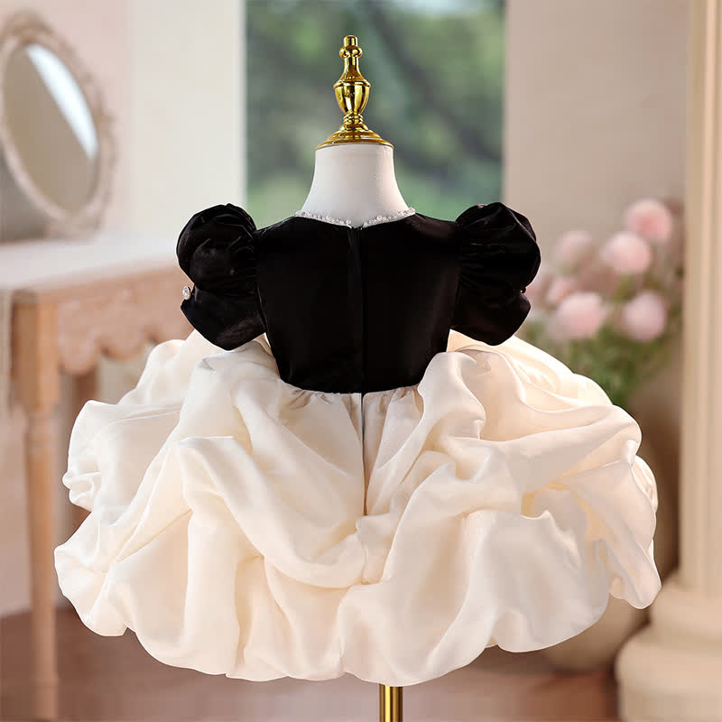 Velvet Folds Short Sleeve Mid-long Dresses - image 9