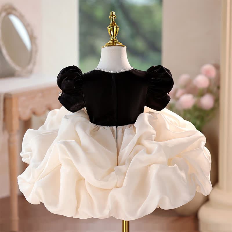 Velvet Folds Short Sleeve Mid-long Dresses - image 9