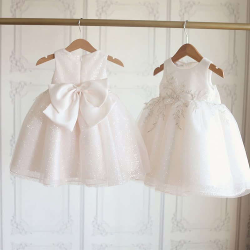 Chemical Fiber Blend Lace Embroidery Sleeveless Mid-long Dresses - image 2