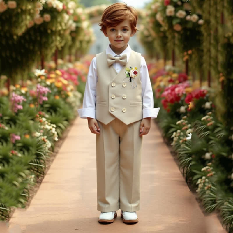 Chemical Fiber Blendlong Sleeveloose5-piece Formal Suit - image 3